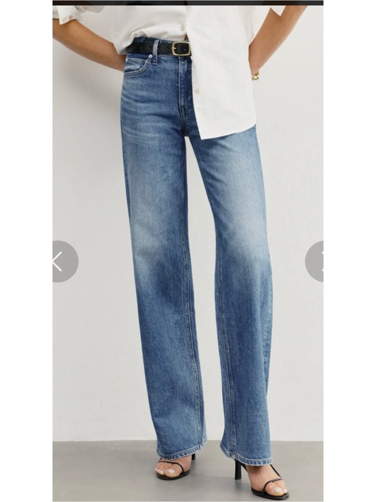 AYR Denim - High-Rise Wide Leg Women's Jeans in Medium Blue